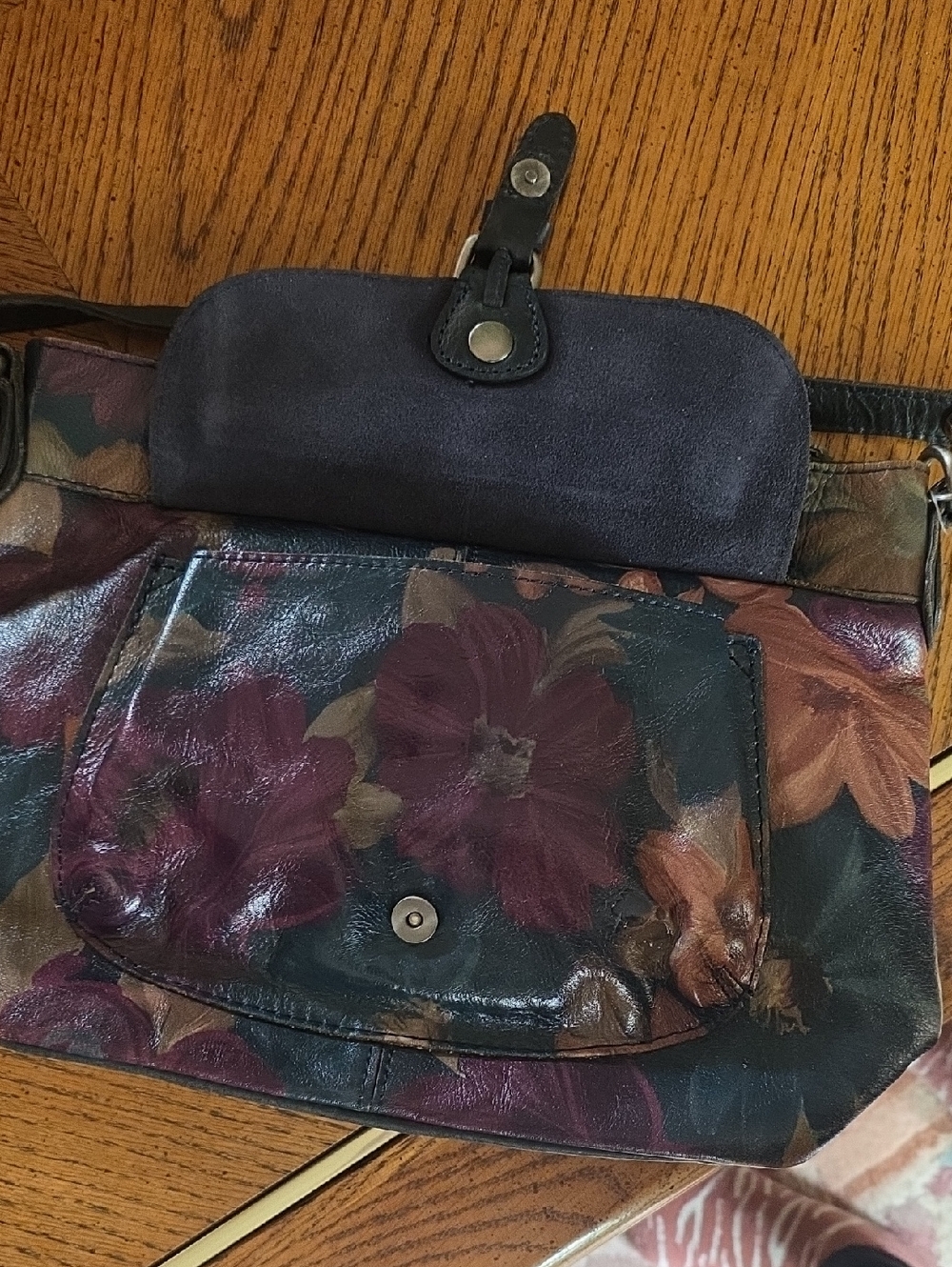 Partica Nash Leather Floral Purse With Matching Wallet - Picture 14 of 17
